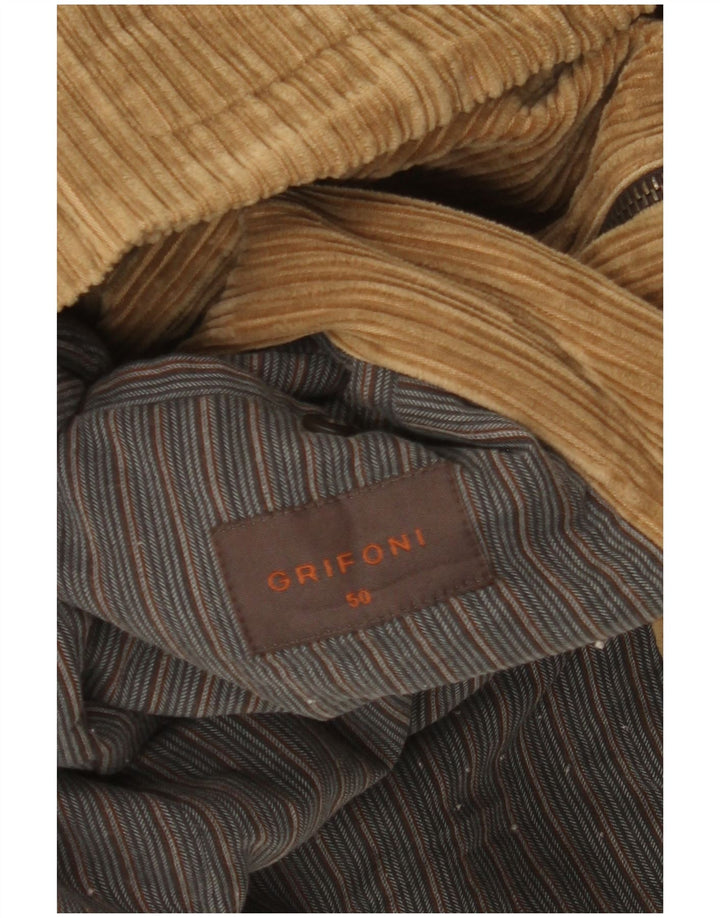 Giacca Uomo Grifoni in Velluto a Coste IT 50 Large Beige