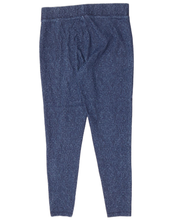 Leggings da donna Marks & Spencer UK 14 Cotone Paisley blu medio