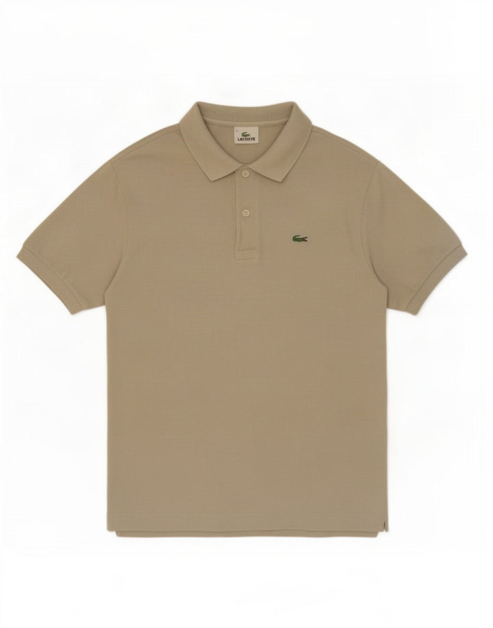 Polo da uomo Lacoste taglia 4 in cotone beige medio