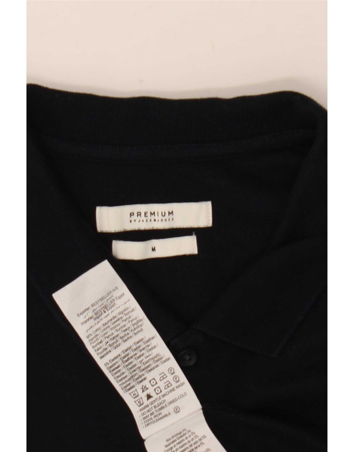 Polo da uomo Jack & Jones in cotone blu navy medio