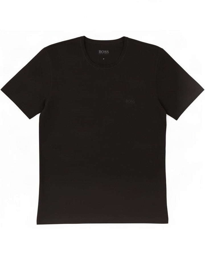 T-shirt da uomo Hugo Boss Top in cotone nero medio