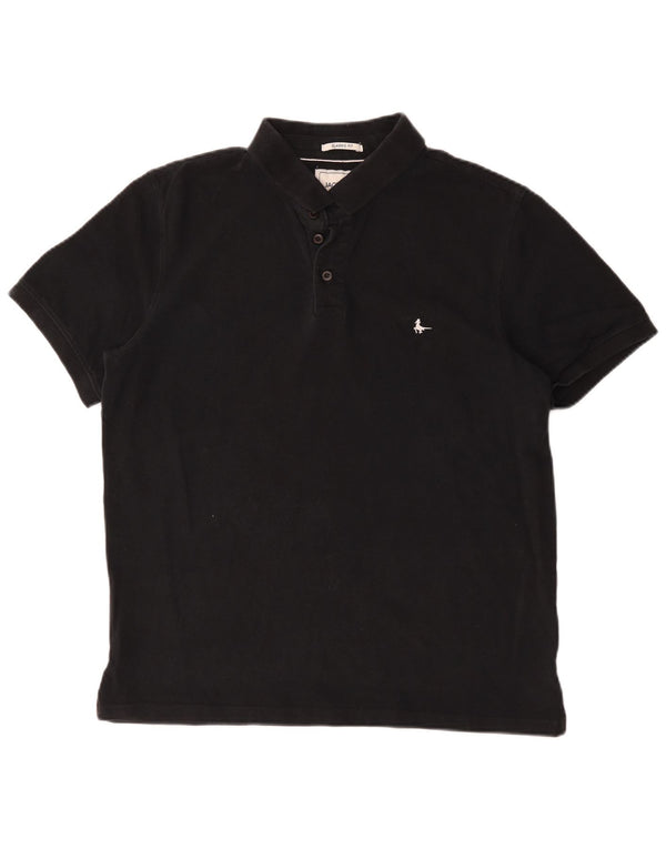 Polo da uomo dalla vestibilità classica Jack Wills, grande, in cotone nero
