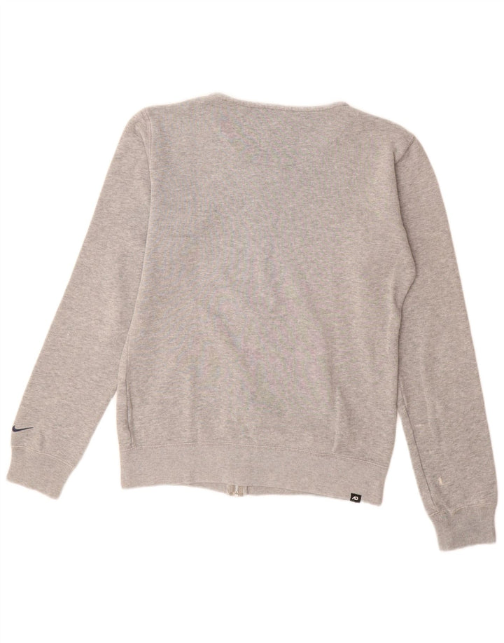 Giacca da ginnastica grafica da donna Nike UK 10 piccola grigia