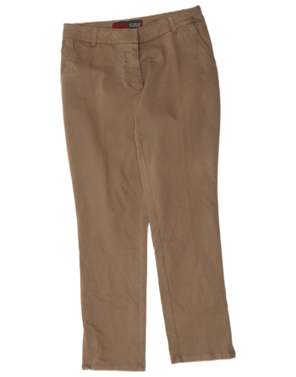 Pantaloni chino slim da donna Slam IT 42 medio W27 L28 cotone marrone