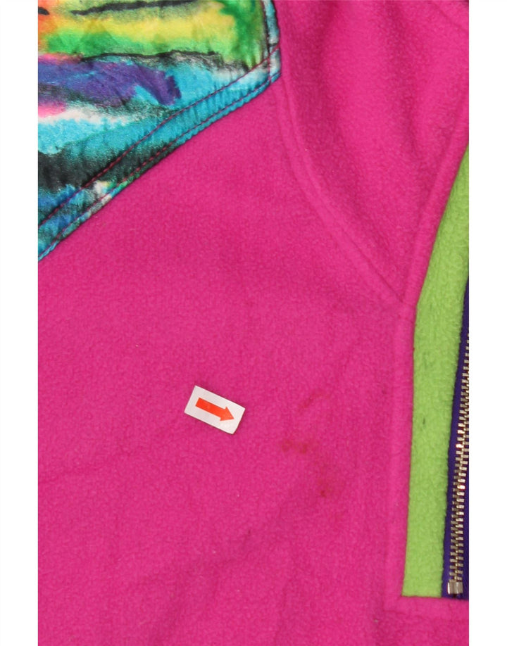 MASER M Maglione in pile con grafica oversize da donna EU 40 Rosa medio