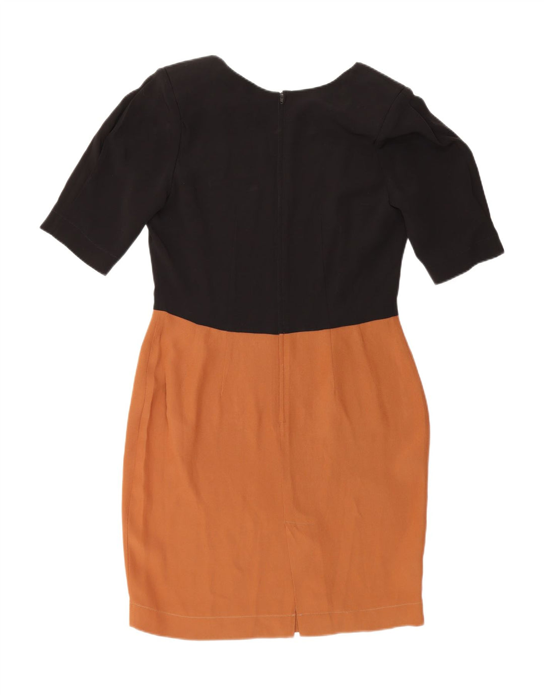 VINTAGE Womens Sheath Dress UK 12 Medium Black Colourblock Vintage Vintage and Second-Hand Vintage from Messina Hembry 