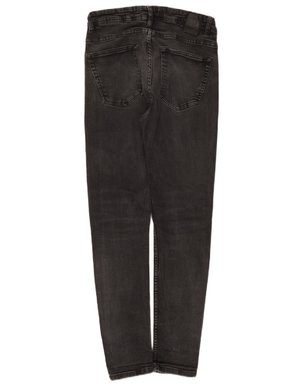 Jeans slim da donna Zara EU 42 Large W32 L29 cotone nero