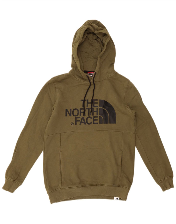 THE NORTH FACE Felpa con cappuccio grafica da donna UK 6 XS Cotone kaki
