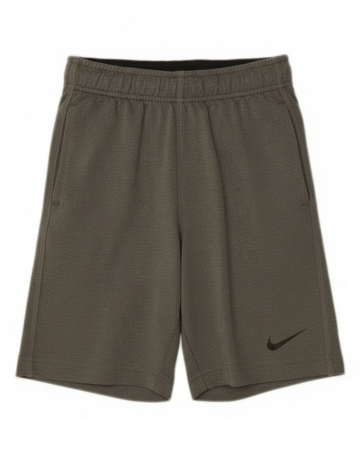 Pantaloncini sportivi Nike da ragazzo Dri Fit 6-7 anni XS poliestere grigio