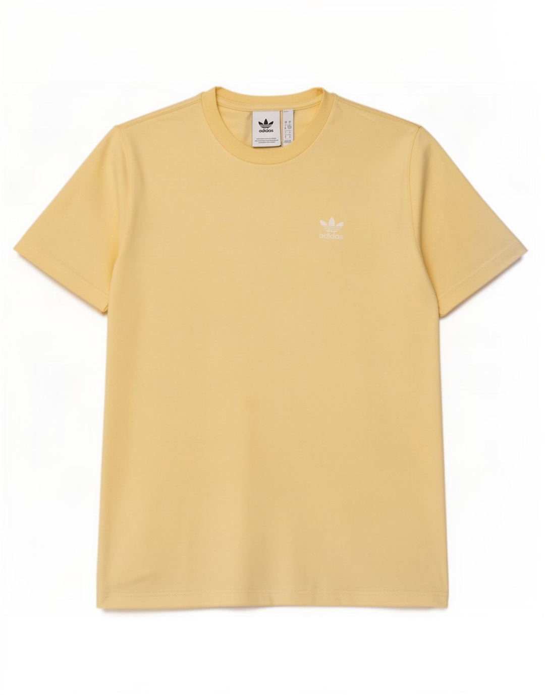 T-shirt da uomo Adidas Top Small in cotone giallo
