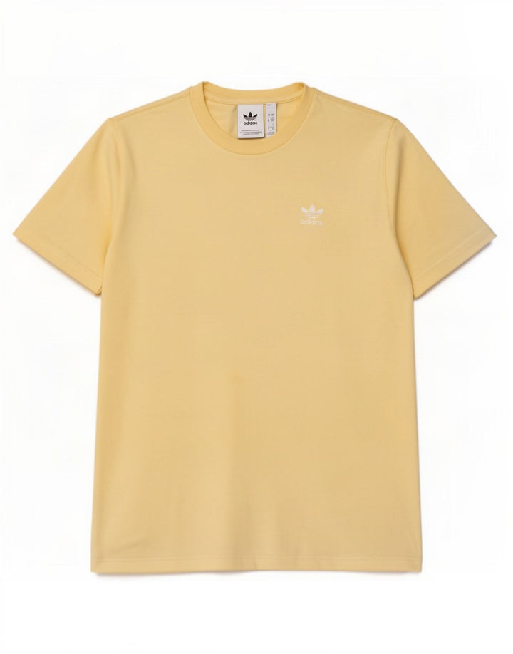T-shirt da uomo Adidas Top Small in cotone giallo
