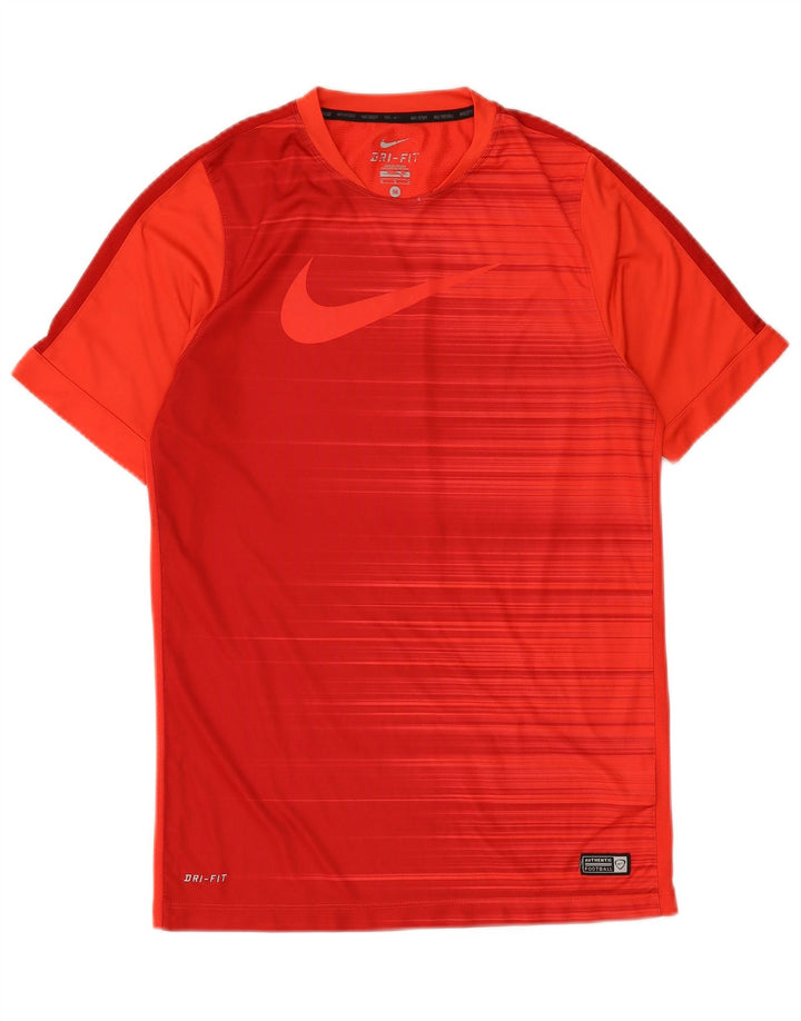 NIKE T-shirt grafica da uomo Dri Fit Top rosso medio in poliestere