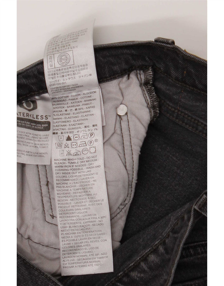 Jeans dritti Levi's 501 da donna W27 L28 cotone grigio