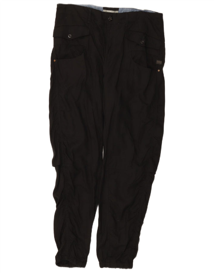Pantaloni cargo da jogging da donna G-Star W28 L27 Lyocell nero