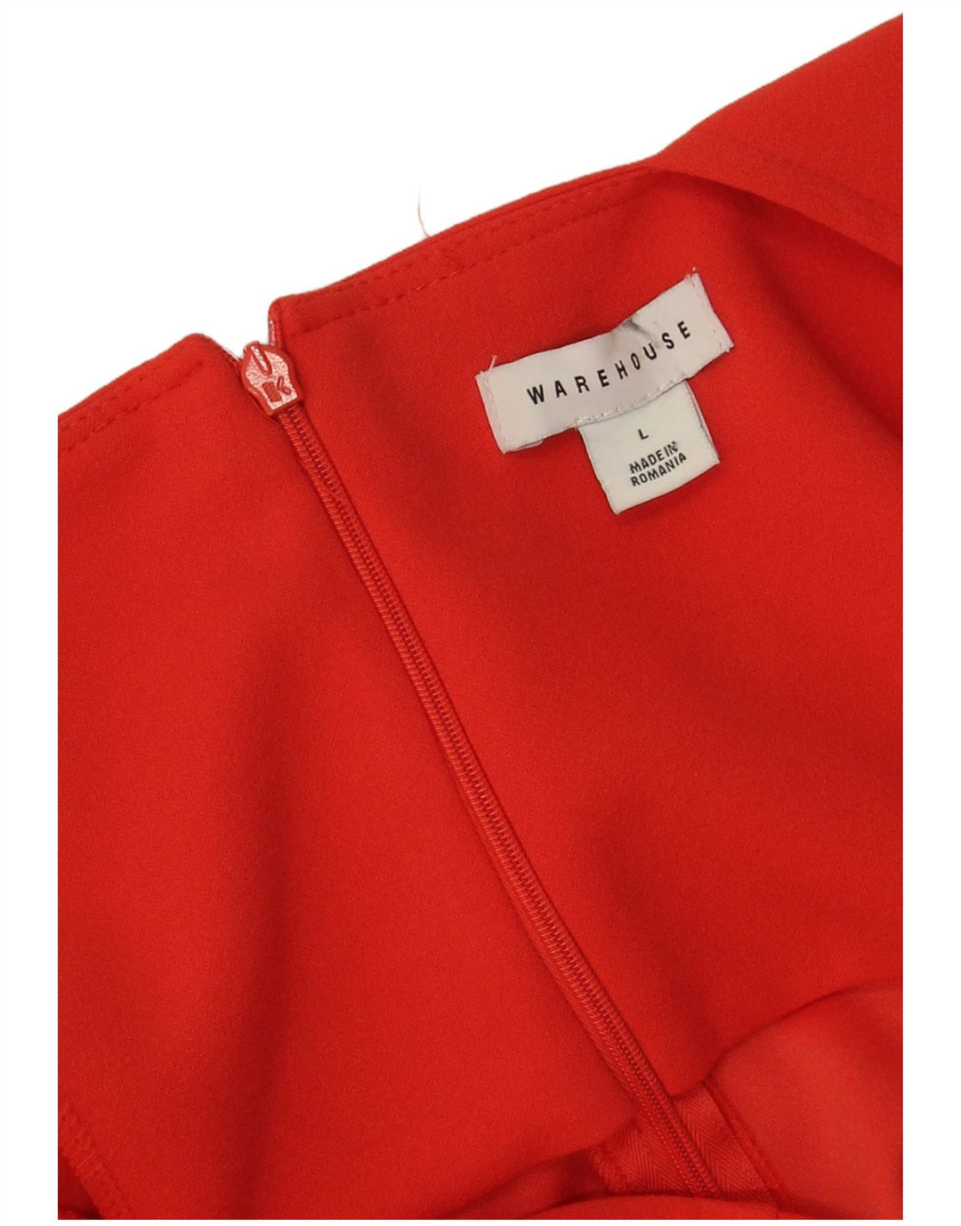 Tuta senza maniche da donna Warehouse UK 16 grande poliestere rosso