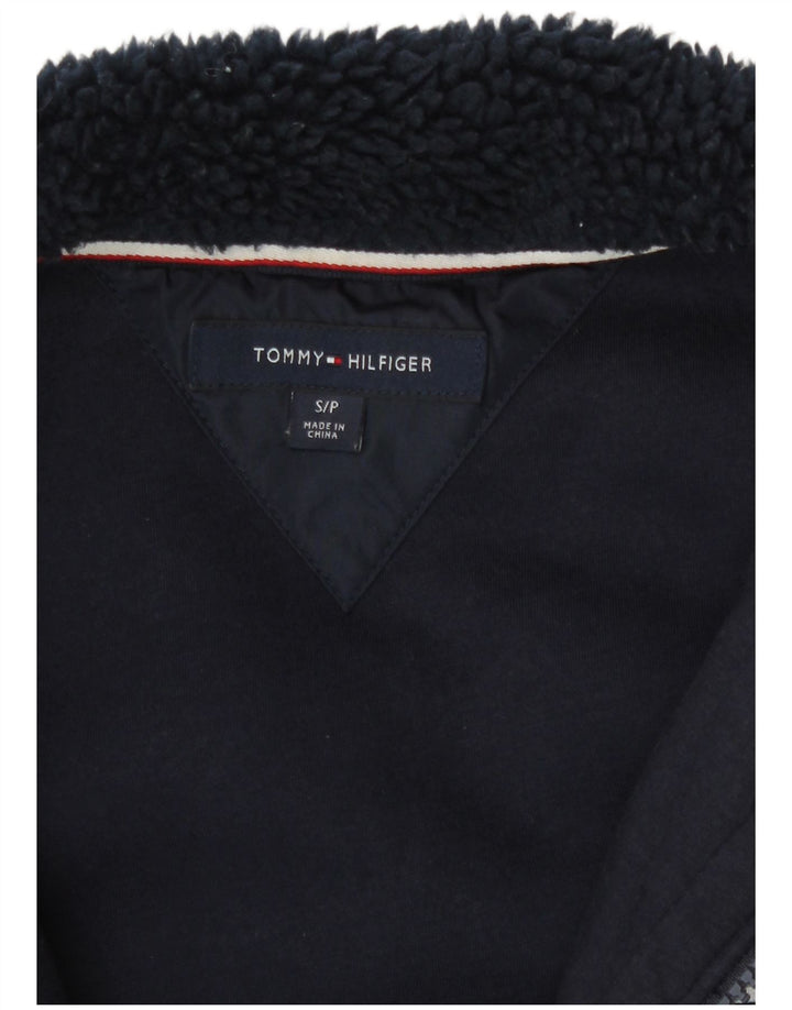 Gilet in pile da donna Tommy Hilfiger UK 10 piccolo poliestere blu navy
