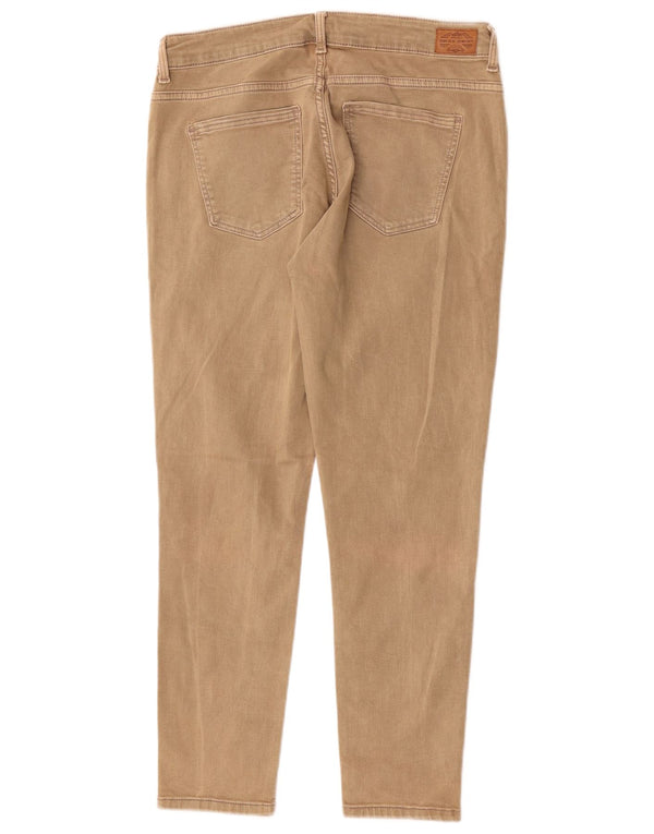 Pantaloni casual slim da donna Zara EU 40 medi W30 L26 cotone beige