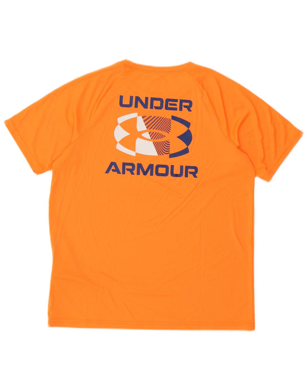Maglietta grafica da ragazzo Under Armour Top 11-12 anni Large Orange Poliestere