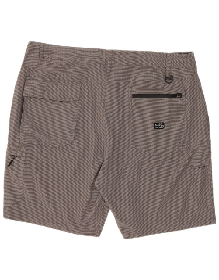 Pantaloncini cargo da uomo O'Neill W38 XL Poliestere a righe grigie