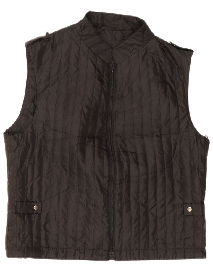 Gilet foderato da uomo Marks & Spencer UK 38 medio poliestere nero