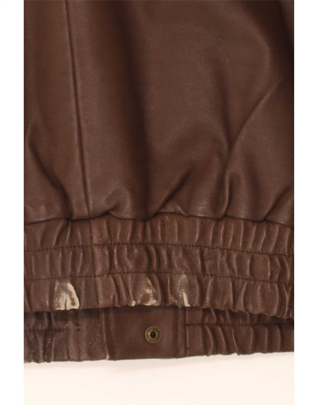 Gilet in pelle da uomo John F Gee UK 38 Marrone medio
