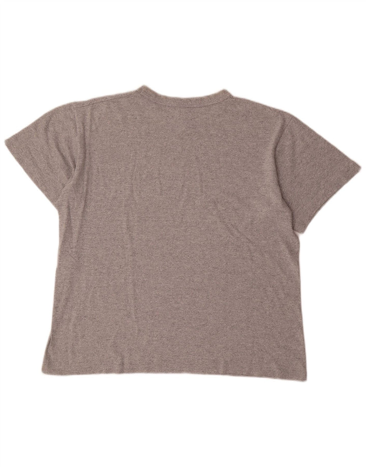 T-shirt grafica da uomo Champion Top grande in acrilico grigio
