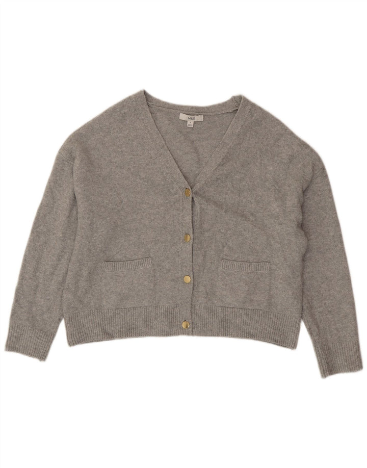 Maglione cardigan oversize da donna Marks & Spencer UK 14 Grigio medio
