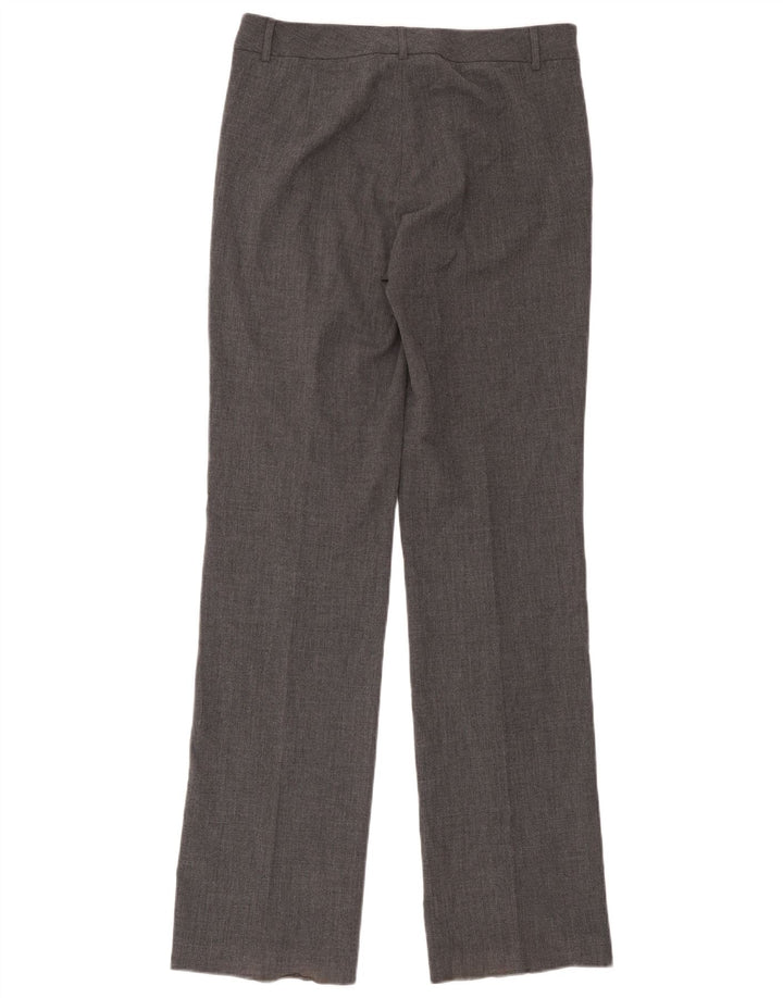 Pantaloni da abito dritti da donna Zara EU 40 Medium W30 L34 Poliestere grigio