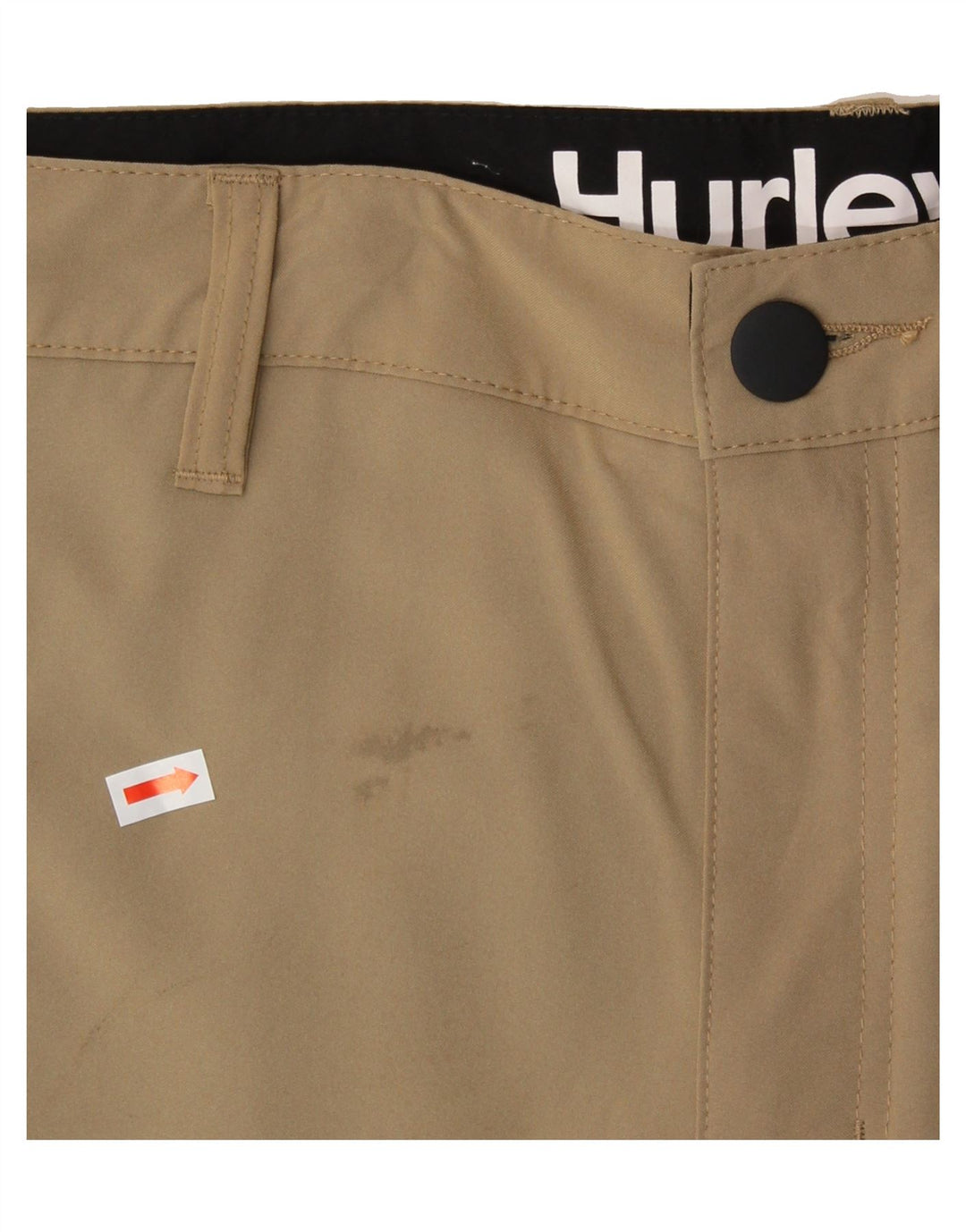 HURLEY Mens Chino Shorts W34 Large  Beige Polyester Vintage Hurley and Second-Hand Hurley from Messina Hembry 