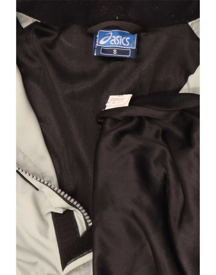Giacca antipioggia Asics da uomo, vestibilità ampia, pullover, UK 36, piccola, in poliestere grigio