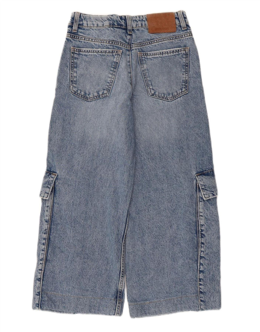 Jeans Zara per ragazzi Cargo Capri 13-14 anni W28 L22 Blu