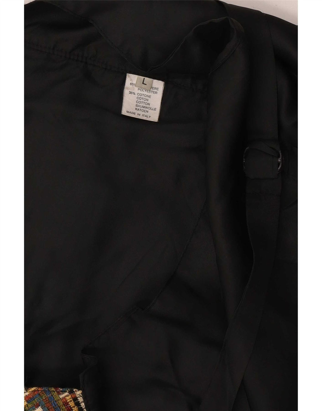 Gilet da uomo vintage grande poliestere geometrico marrone