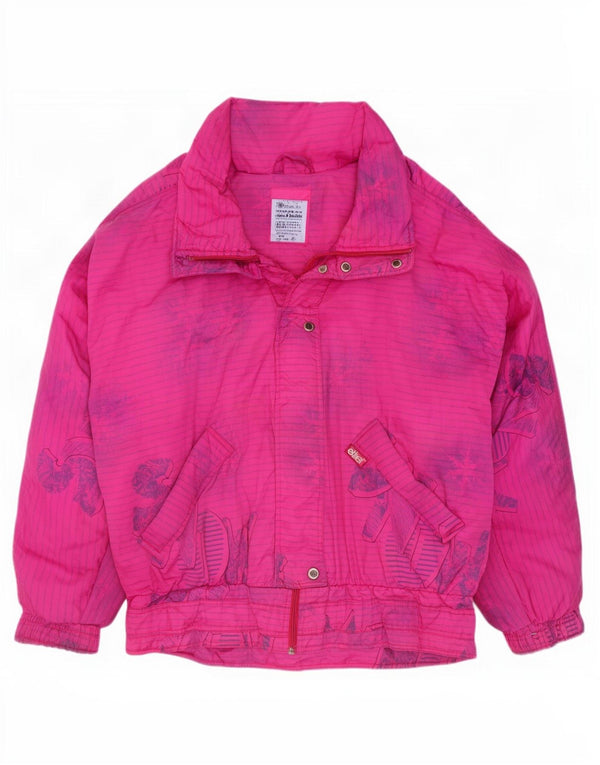 Giacca da sci oversize con grafica da donna Etirel EU 40 Medium Pink Striped