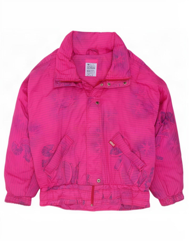 Giacca da sci oversize con grafica da donna Etirel EU 40 Medium Pink Striped