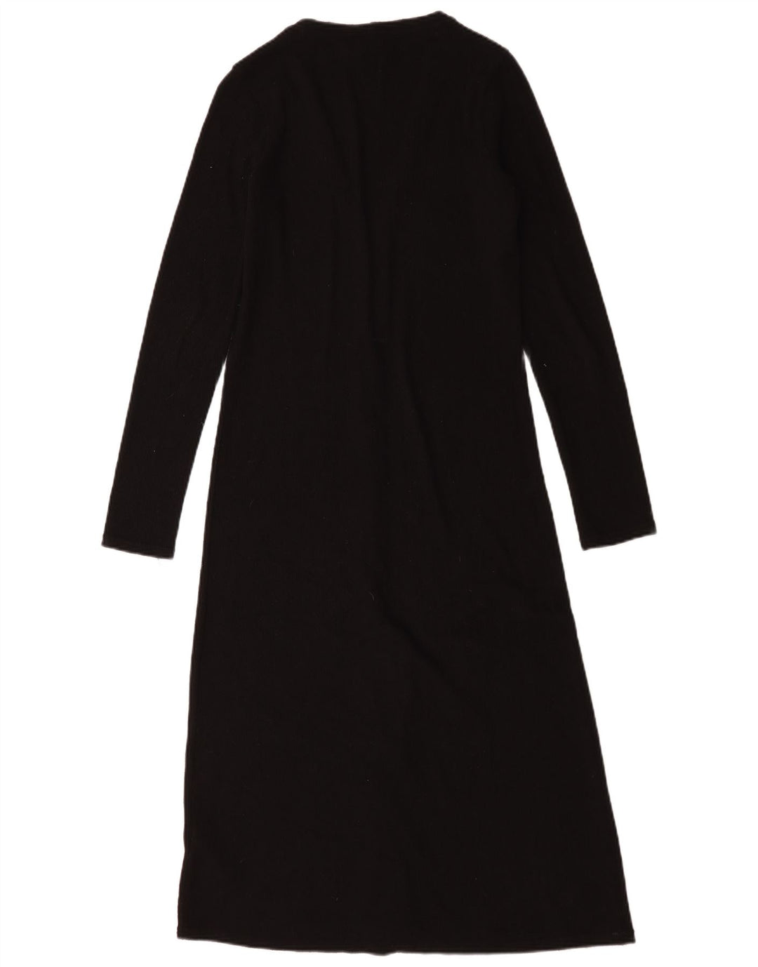 Maglione cardigan lungo da donna Zara UK 10 piccolo poliestere nero