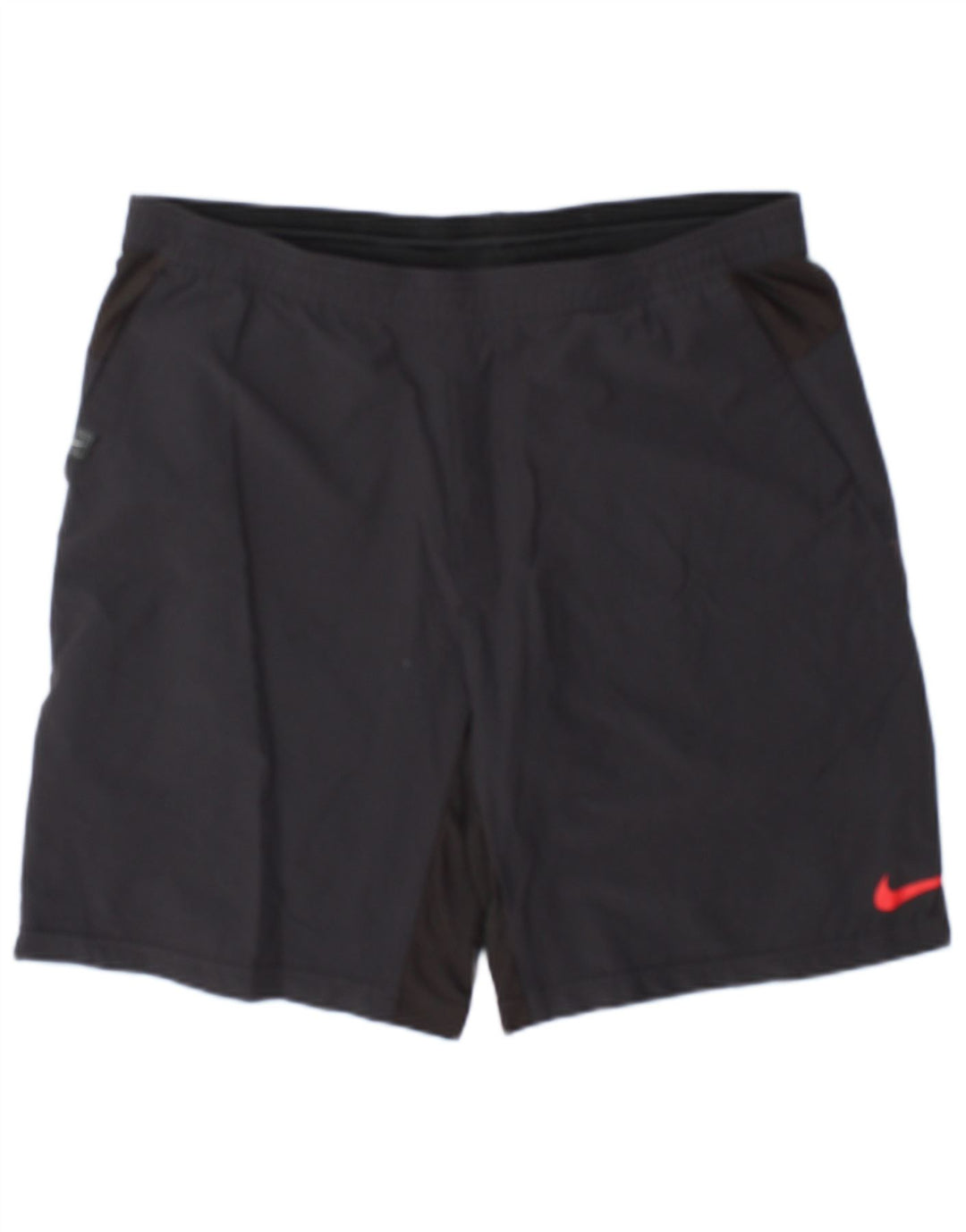 Pantaloncini sportivi Nike da uomo in nylon color block grigio medio