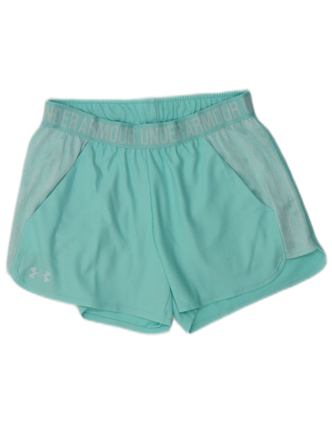 Pantaloncini sportivi UNDER ARMOUR da donna Heat Gear Graphic UK 8 piccoli turchese