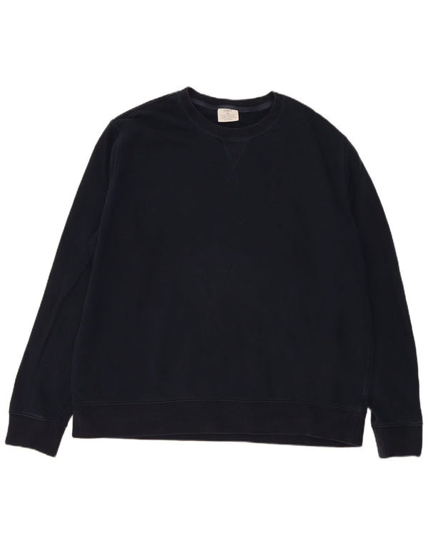 Felpa Marks & Spencer da uomo vestibilità regolare 3XL cotone blu navy