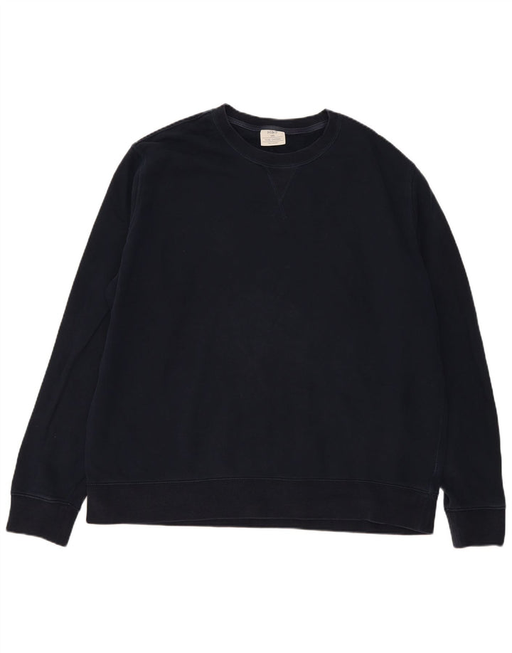 Felpa Marks & Spencer da uomo vestibilità regolare 3XL cotone blu navy
