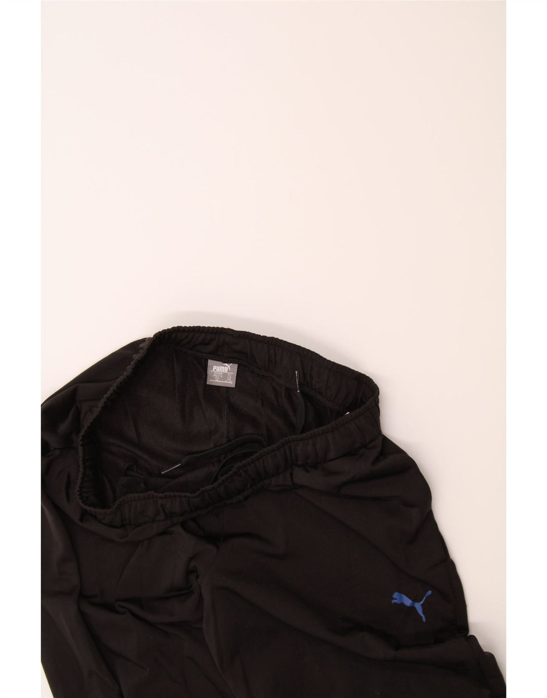 PUMA Girls Tracksuit Trousers 15-16 Years Black Polyester Vintage Puma and Second-Hand Puma from Messina Hembry 
