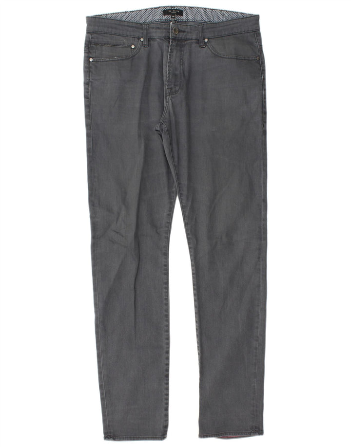 Pantaloni casual skinny da uomo Ted Baker W34 L32 Grigi