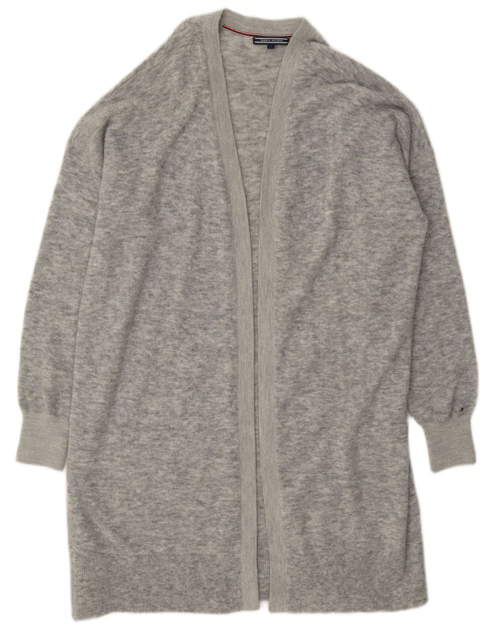 Maglione cardigan lungo oversize da donna Tommy Hilfiger UK 10 piccolo grigio
