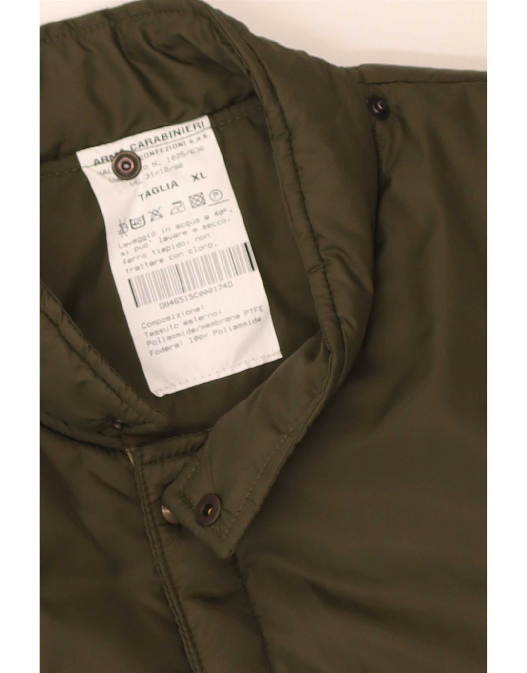 Gilet da uomo vintage UK 42 XL kaki poliammide