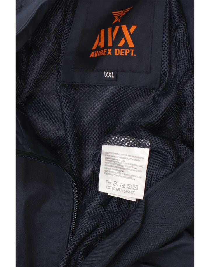 Giubbotto bomber da uomo Avirex UK 44 2XL poliestere blu navy