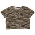 T-shirt corta oversize da donna Zara UK 14 verde medio mimetico