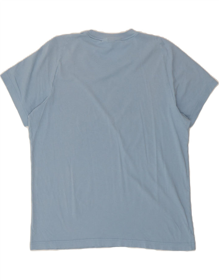 ADIDAS Womens Graphic T-Shirt Top UK 16 Large Blue Vintage Adidas and Second-Hand Adidas from Messina Hembry 