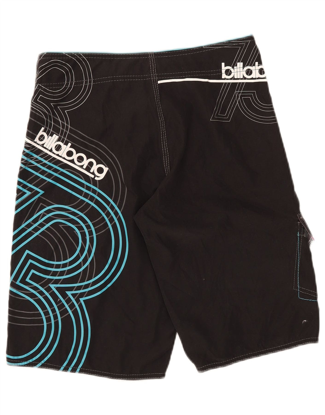 Pantaloncini da bagno con grafica Billabong per ragazzi 13-14 anni in poliestere nero