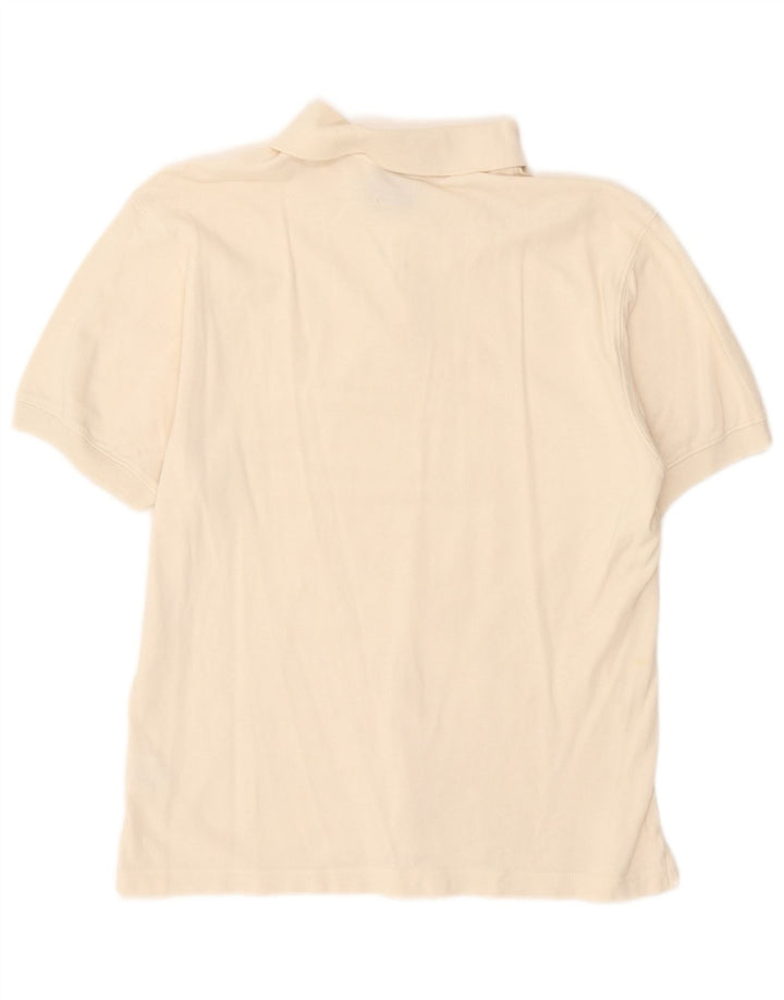 Polo da uomo Champion piccola in cotone bianco sporco
