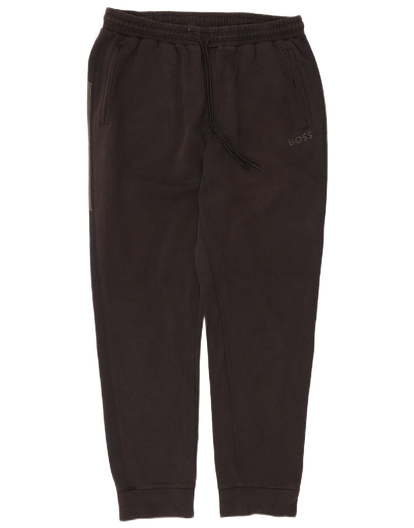 Pantaloni da tuta da donna Hugo Boss Joggers UK 20 2XL Cotone maculato nero