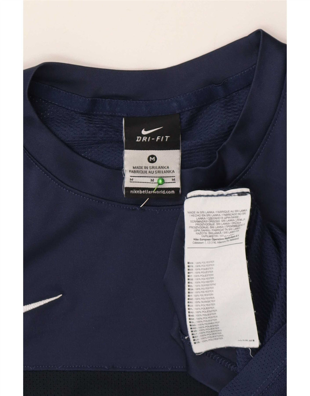 T-shirt Nike Dri Fit da uomo, media, in poliestere blu navy medio